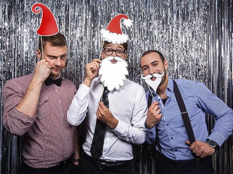 Fioletowa kurtyna party na ścianę drzwi Sylwestra