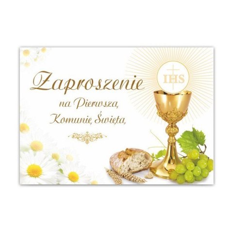 Zaproszenia na komunię komunijne x10 koperty PROMO