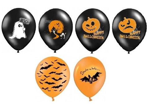 Dekoracje na Halloween balony baner pajęczyny 21el