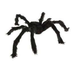Wielki czarny włochaty pająk pająki Halloween 60cm