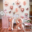Balony z konfetti baner napis na 20 urodziny hel