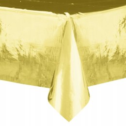 Obrus złoty foliowy na urodziny Sylwester 137x274