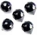 Kryształowe kule czarne zawieszki na Halloween x5