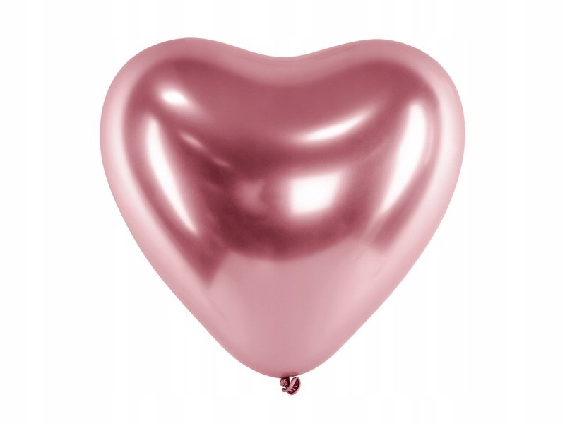 Balon serce napis LOVE rosegold na Walentynki Ślub