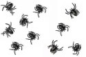 Sztuczna pajęczyna czarna sieć 12 pająki Halloween