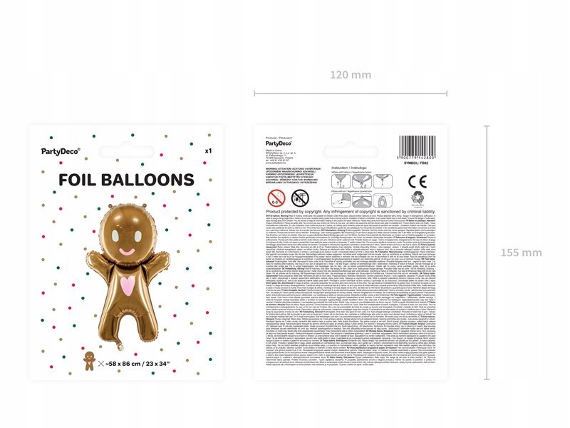 Balon Ciastek świąteczne balony ozdoby dla dzieci