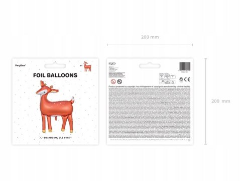 Balon Jelonek dekoracje świąteczne dla dzieci HEL