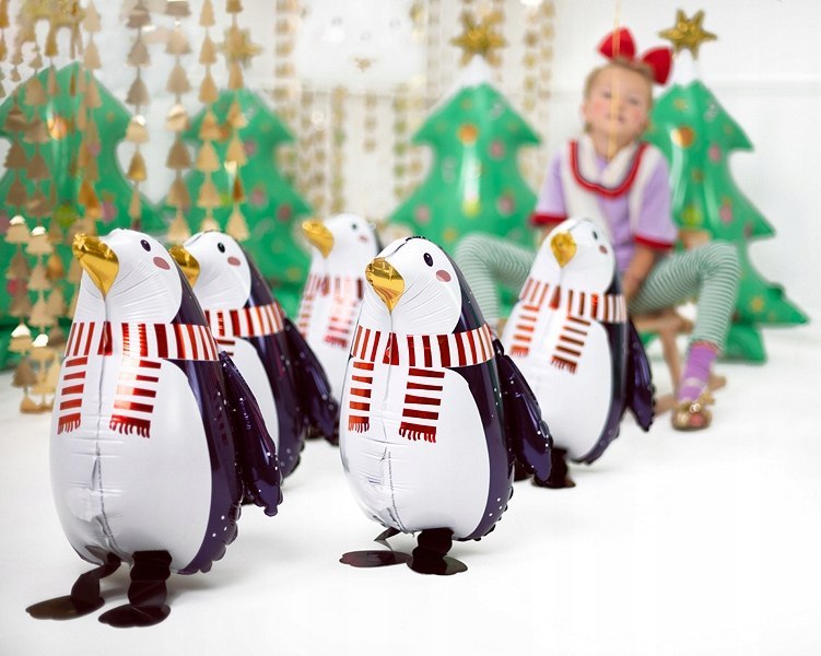 Balon Pingwin świąteczne balony ozdoby dla dzieci