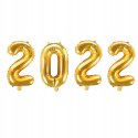Balony napis zestaw na sylwestra SYLWESTER 2022 XL