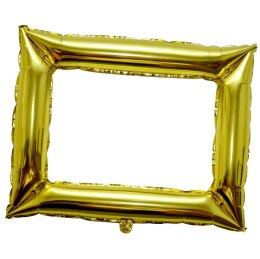 Balon złota dmuchana ramka do zdjęć fotobudki Ślub
