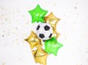 Balony piłkarskie piłka nożna zielone złote x7 HEL