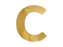 Litera lustrzana ''C'', złoty, 51x61 cm