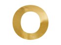 Litera lustrzana ''O'', złoty, 62x61 cm