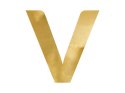 Litera lustrzana ''V'', złoty, 61x60 cm