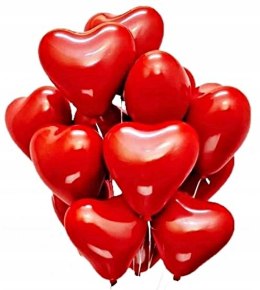 Balony czerwone serca MEGA