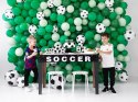 Słomki PIŁKA NOŻNA z piłką na piłkarskie urodziny