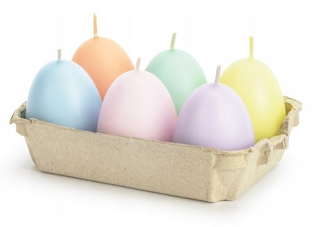 Świeczki pisanki jajka prezent ozdoby na Wielkanoc