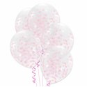 Balony serwetki girlandy na komunię ZESTAW róż XXL