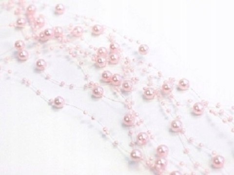 Girlanda perłowa perełki dekoracja komunia chrzest