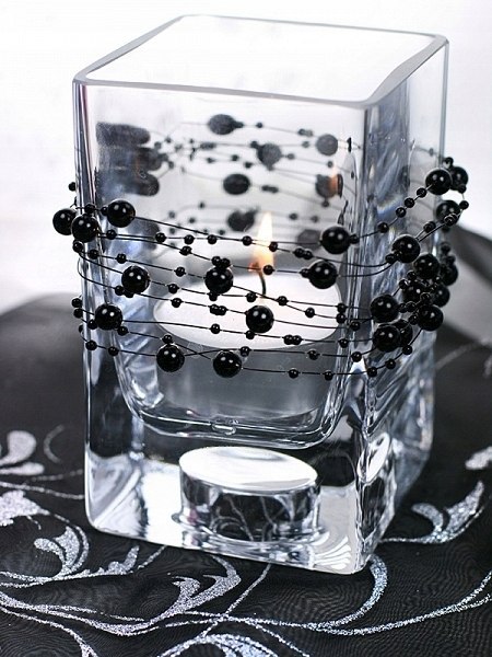 Girlanda perłowa perełki dekoracja komunia chrzest