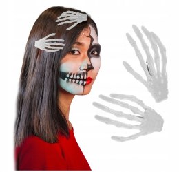 Spinki kości szpony szkieletora strój Halloween x2