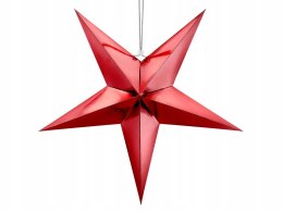 Gwiazda czerwona lustrzana ozdoby na choinkę 70cm