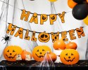 Girlanda baner Happy Halloween z dynią napis 185cm