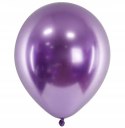 Balony Glossy fioletowe chromowane 18stka duże x50