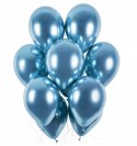 Balony Glossy niebieskie chromowane shiny duże x50