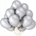 Balony baner zestaw srebrne dekoracje na I Komunię