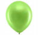Balony zielone metaliczne wiosna murawa piłka x100