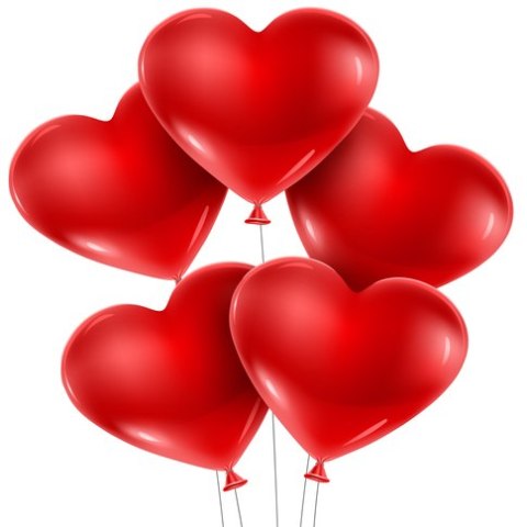 Balony czerwone serca ŚLUB WALENTYNKI duże 100szt.