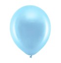 Balony niebieskie błękitne metaliczne roczek x100