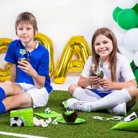 Dekoracje PIŁKA NOŻNA świderki z piłką urodziny x3