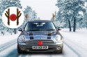 Rogi renifera nos dekoracja świąteczna na auto