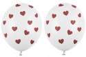 Zestaw dekoracji baner balony serca na Walentynki
