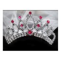 Tiara z welonem welon na WIECZÓR PANIEŃSKI diadem korona dla panny młodej