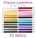 Turkusowa organtyna organza tiul bieżnik na stół 9 metrów 36cm różne kolory