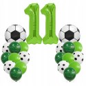 Dekoracje piłkarskie na 11 jedenaste urodziny balony piłka nożna hel