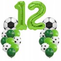 Dekoracje piłkarskie na 12 dwunaste urodziny balony piłka nożna 22 szt