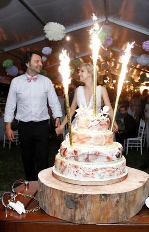 Race na tort weselny fontanna raca tortowa świeczka na tort 26cm 120sek