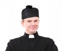 Strój przebranie biret czapka naszyjnik krzyż okulary atrybuty księdza