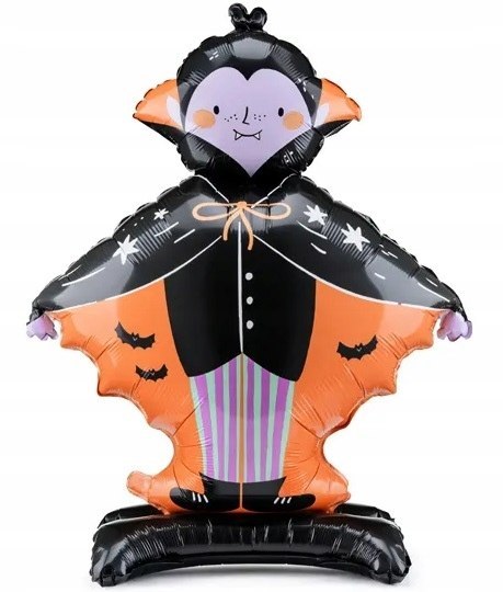 Balon Dracula na Halloween foliowy stojący dekoracje do przedszkola 81cm