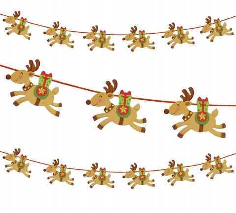 Kalendarz adwentowy DOMKI girlanda dla dzieci na Święta Boże Narodzenie