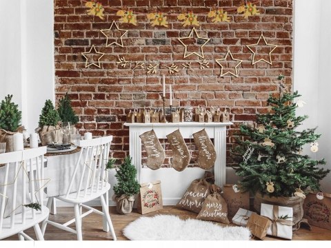 Kalendarz adwentowy DOMKI girlanda dla dzieci na Święta Boże Narodzenie