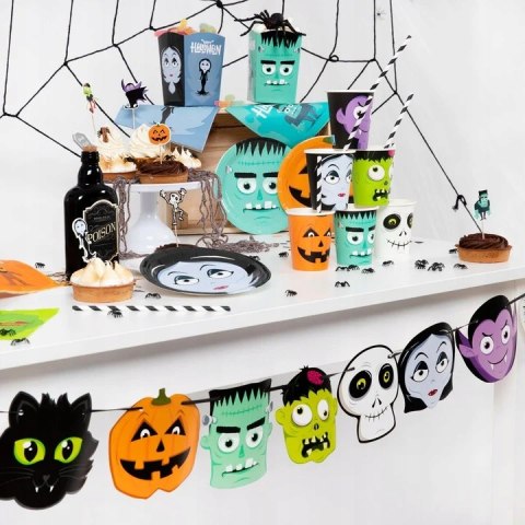 Serwetki Monsters kolorowe dekoracje na stół Halloween dla dzieci 12szt.