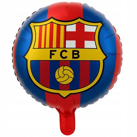 Balon FC Barcelona herb balony z piłką piłka nożna urodzinowe na hel 42cm