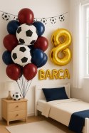 Balon FC Barcelona herb balony z piłką piłka nożna urodzinowe na hel 42cm