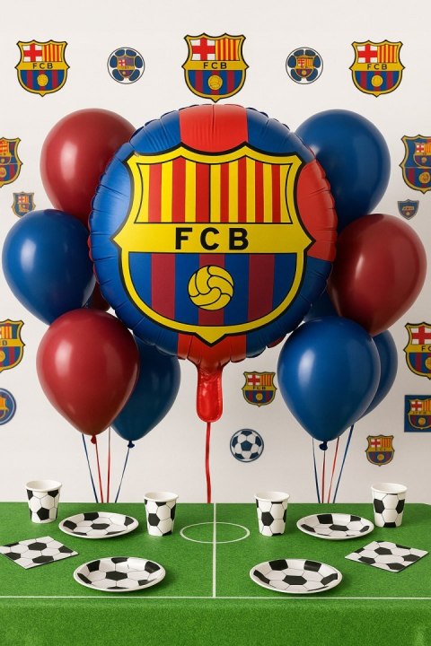Balon FC Barcelona stojak z balonami Barcelony balony urodziny piłka nożna