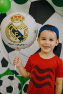 Balon Real Madryt herb balony z piłką piłka nożna urodzinowe na hel 42cm